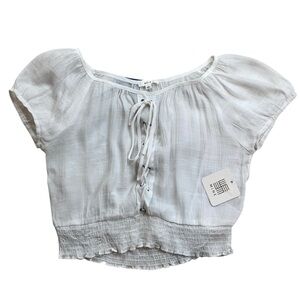 NWT - sheer crop top - large